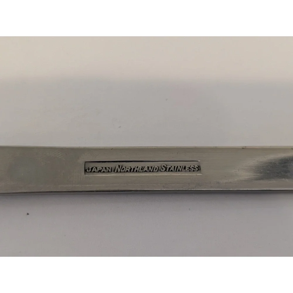Oneida Northland DANISH FLING Large Serving Fork Burnished Stainless Flatware
